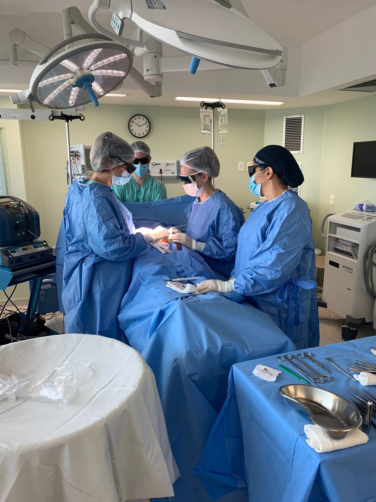 Procedimento cirúrgico na RMS Espaços Cirúrgicos